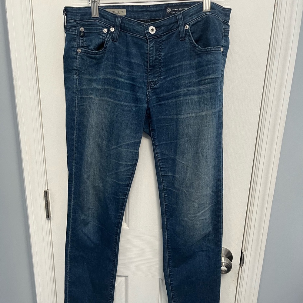 AG Adriano Goldschmied Jeans Womens 31R Legging Super Skinny Fit 32 inseam USA